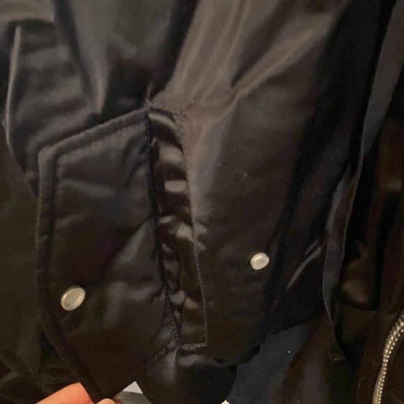 UNRAVEL NYLON HYBRID ZIP HOODY BOMBER - Picture 8 of 15